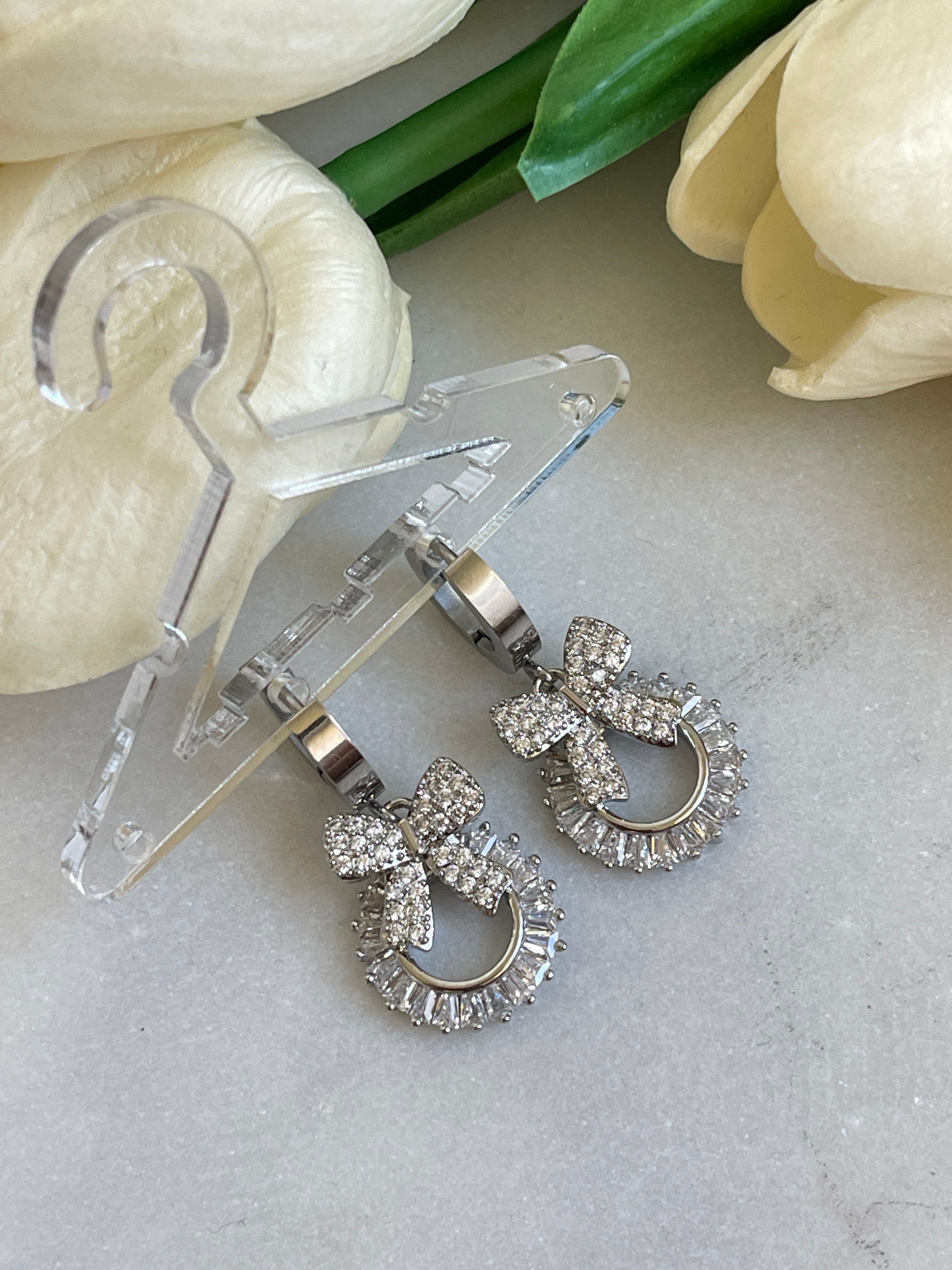 Baguette Bow Ohrringe