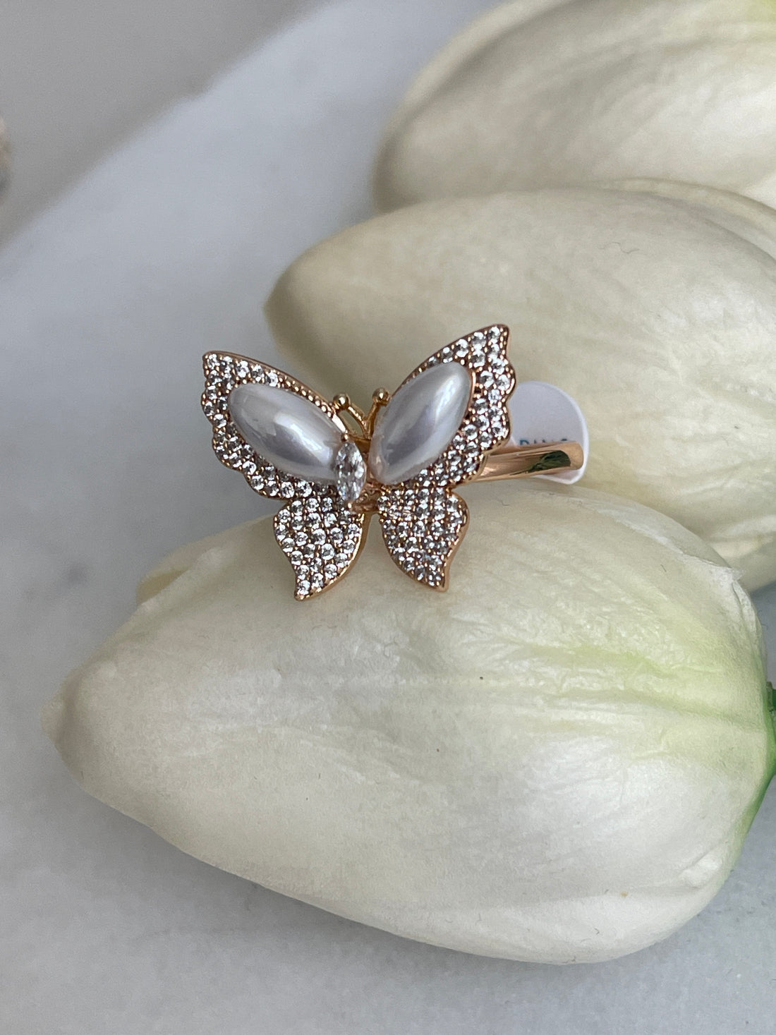 Bague Perle Papillon