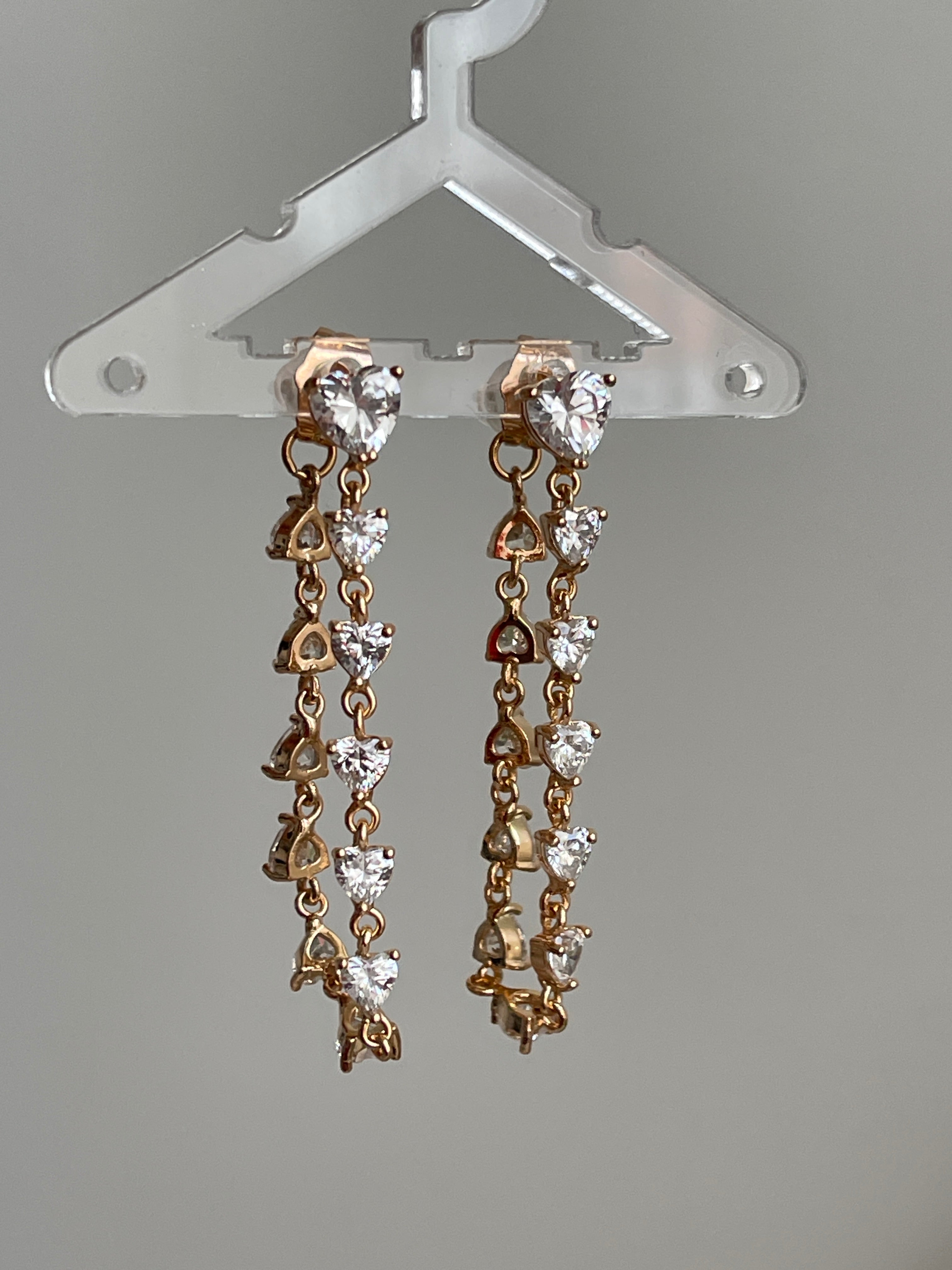 Lange Herzchen Ohrringe