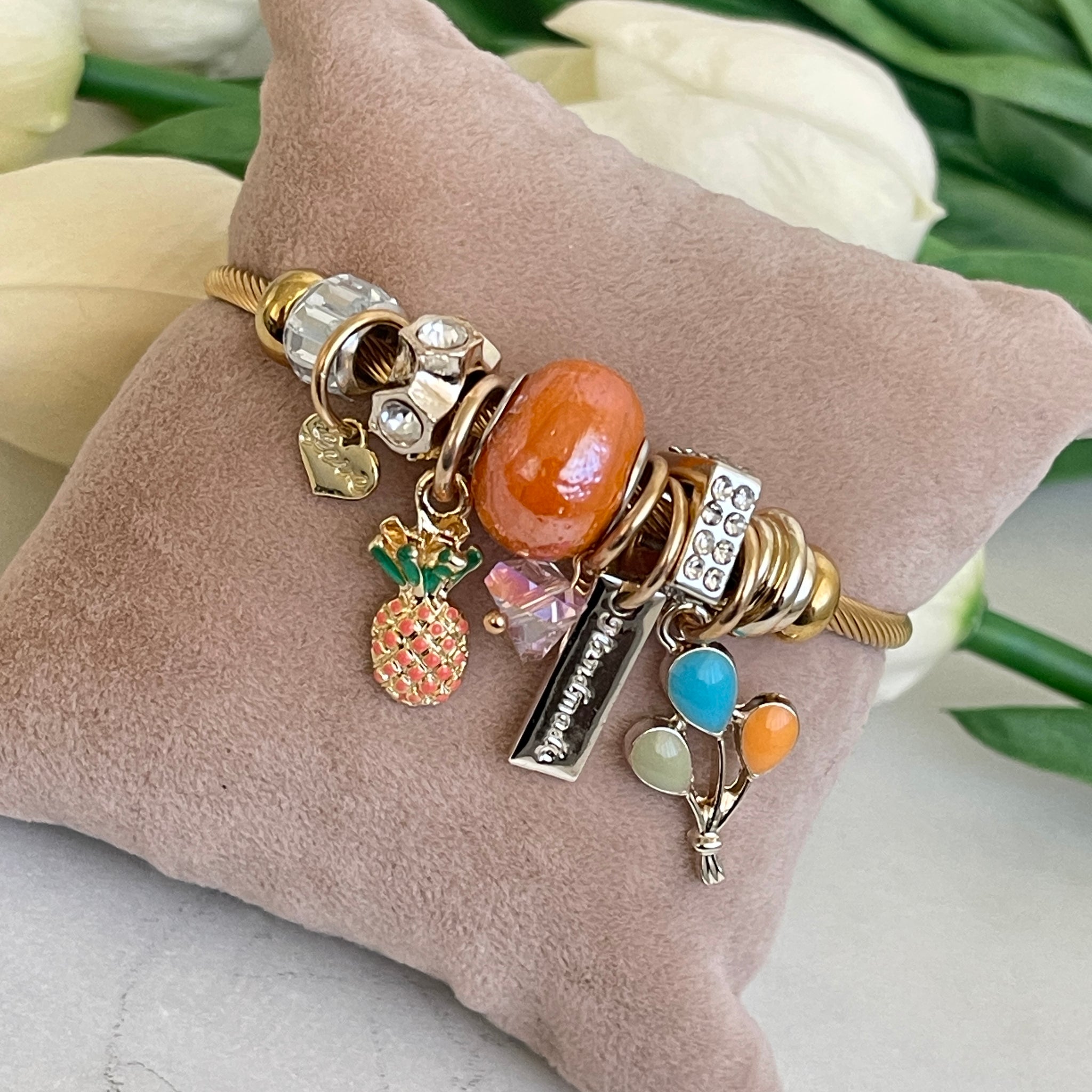 Orange Pineapple Bangle