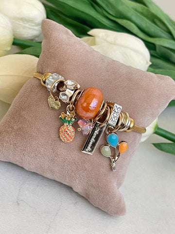 Orange Pineapple Bangle