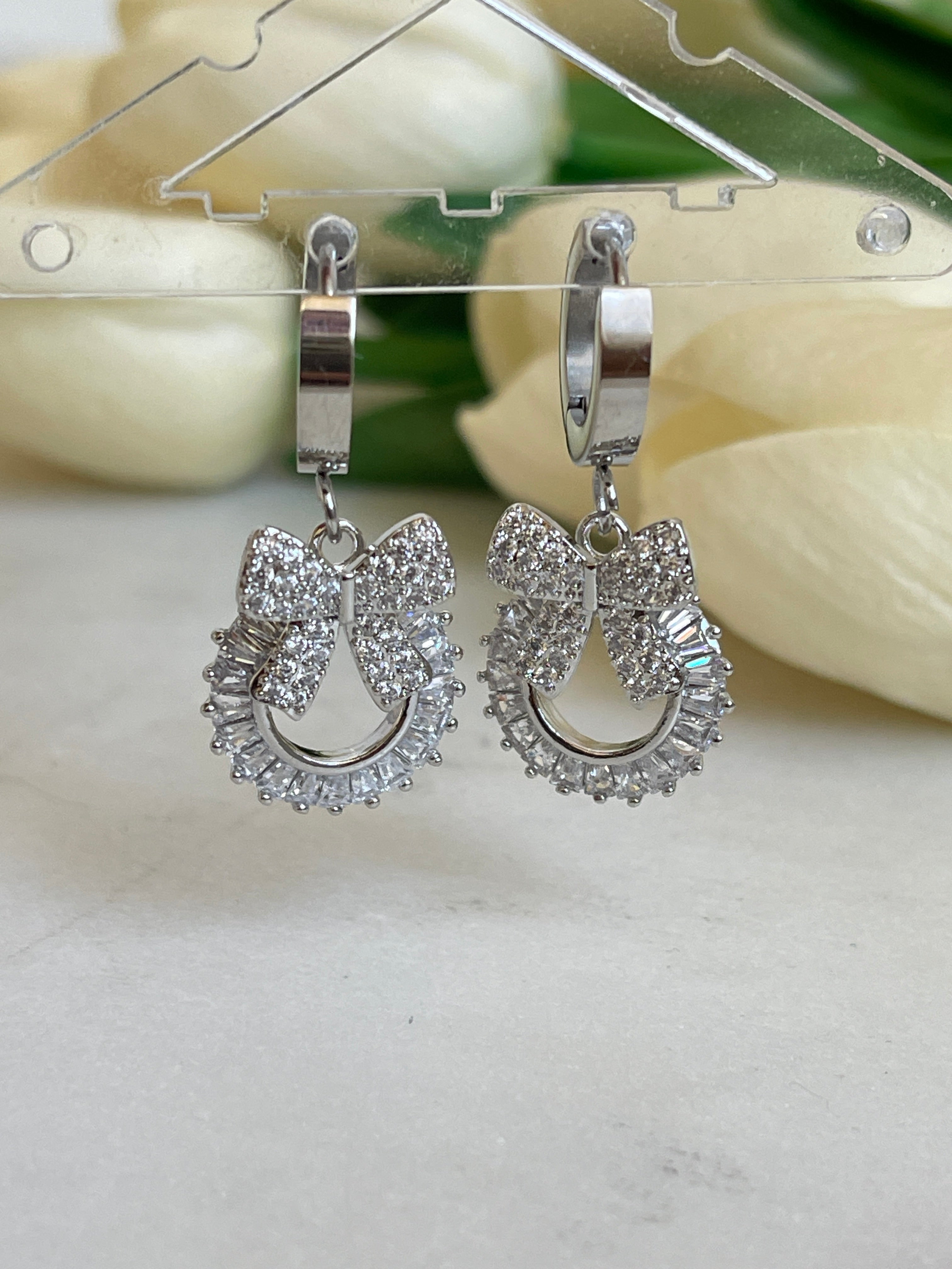 Baguette Bow Ohrringe