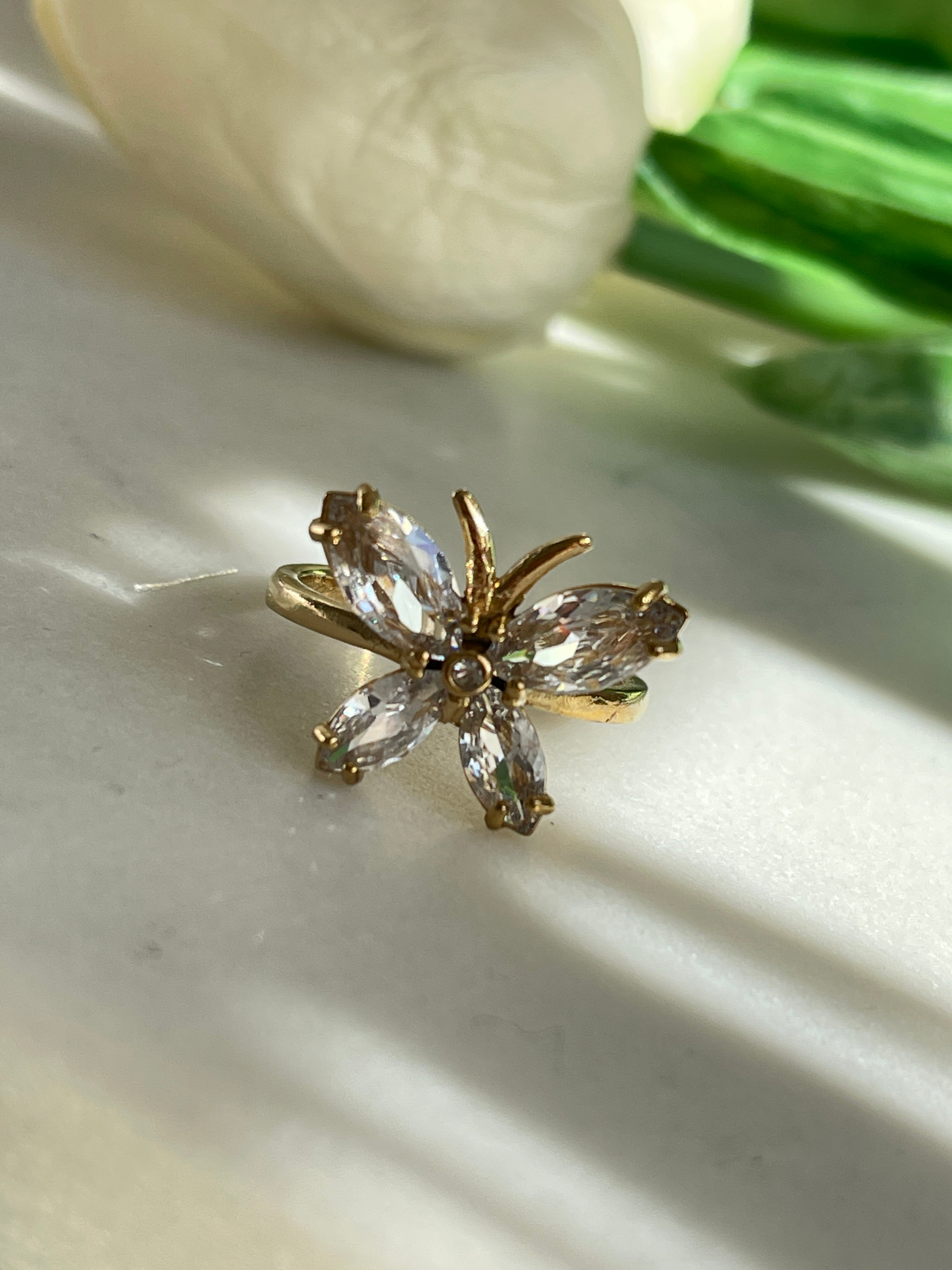 Butterfly Diamond Ring