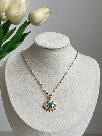 Blue Evil Eye Necklace