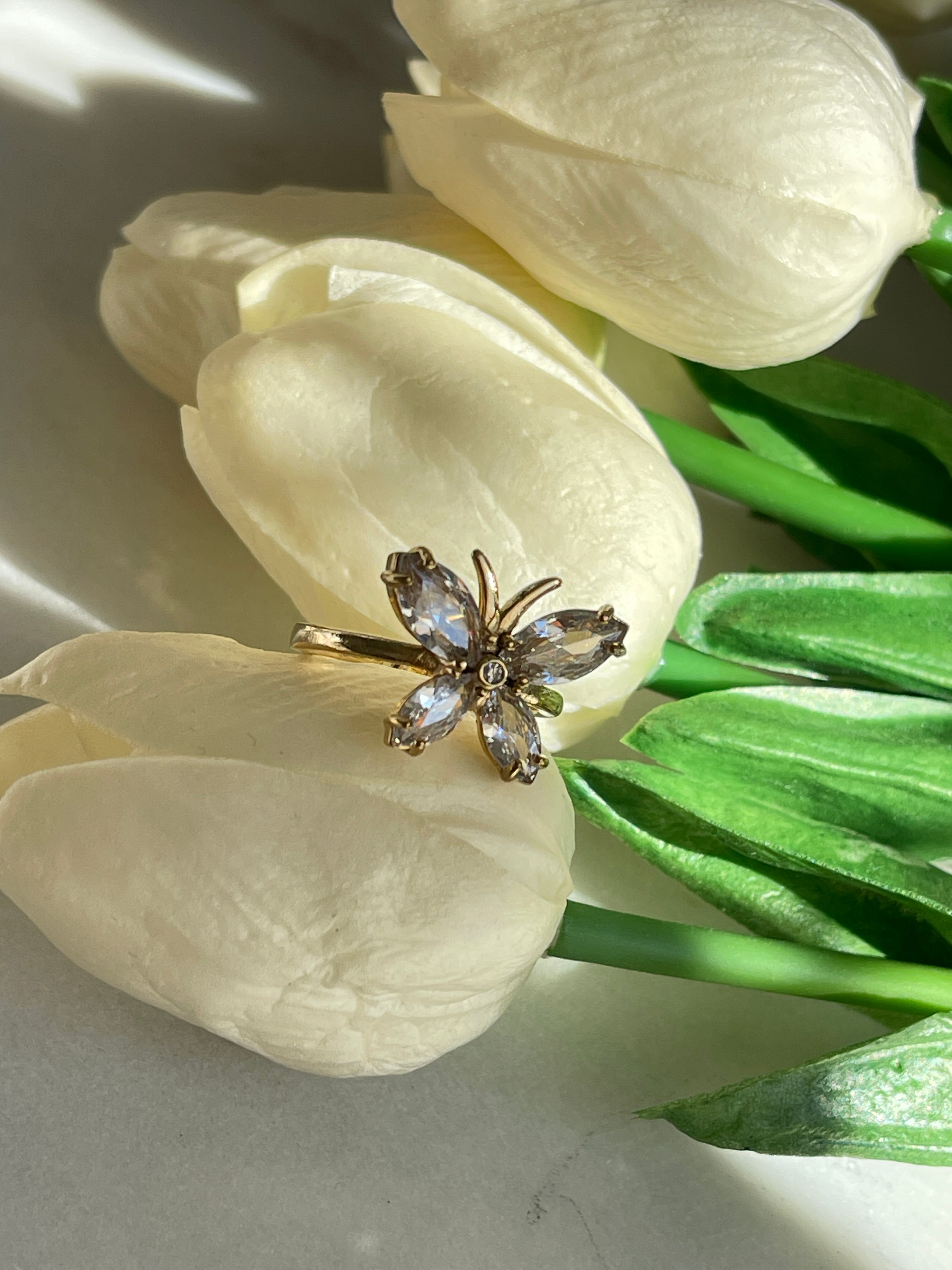 Butterfly Diamond Ring