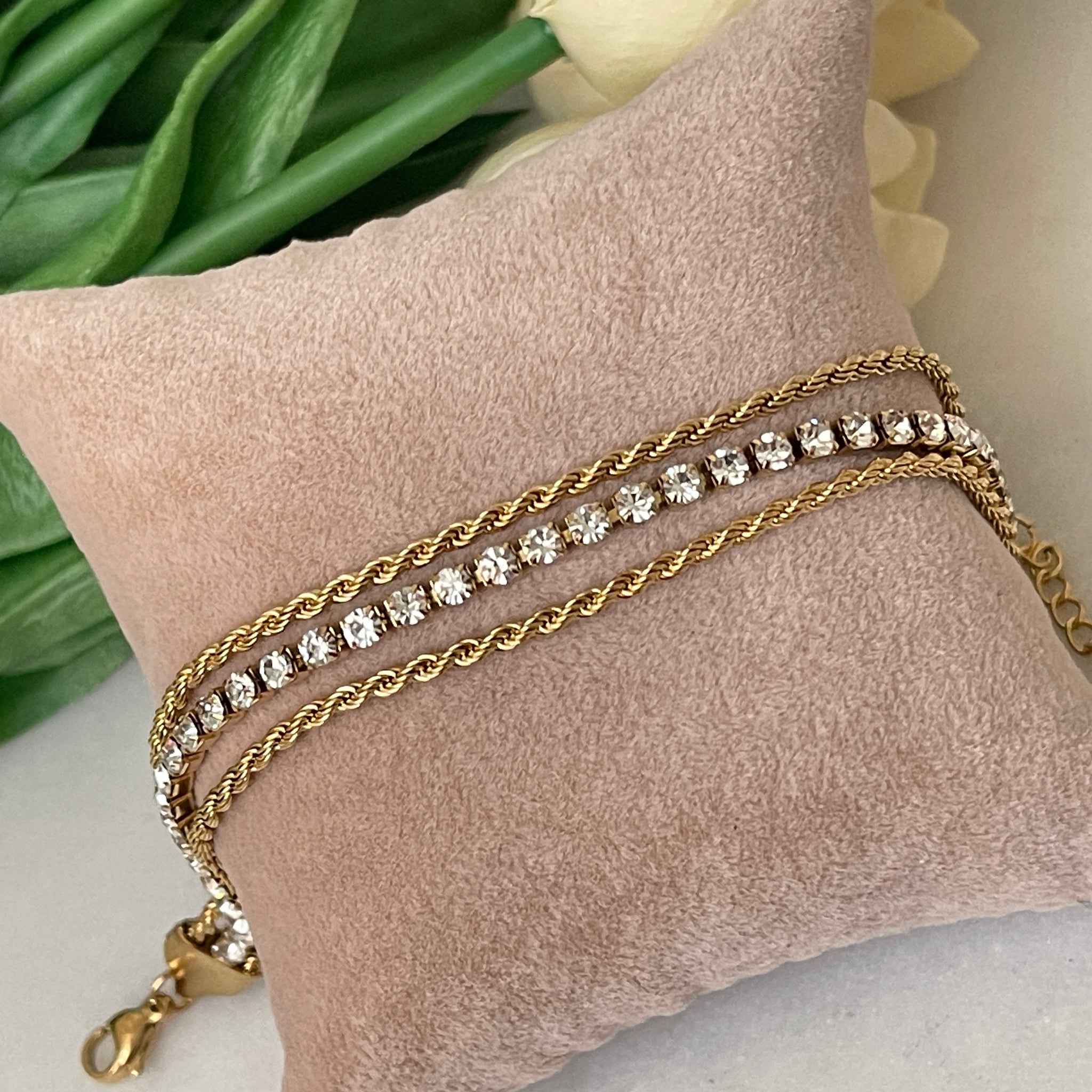 Burgu Armband mit Strass