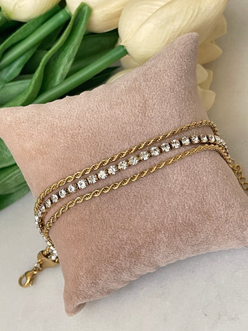 Burgu Armband mit Strass