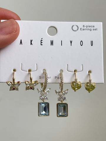 Earrings set butterfly