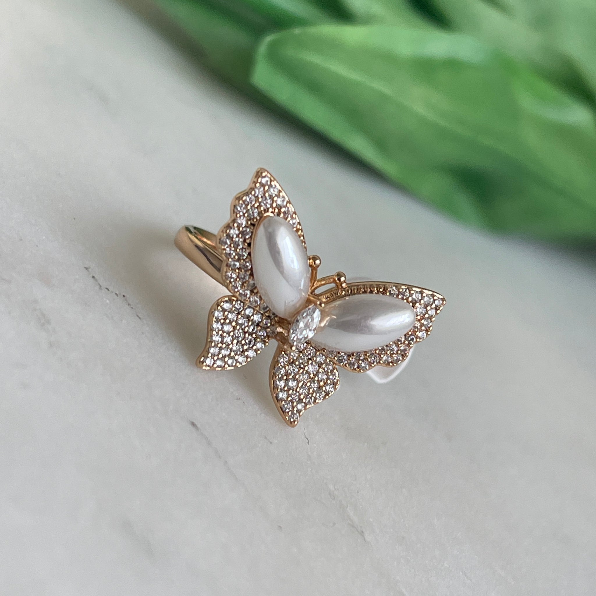 Bague Perle Papillon