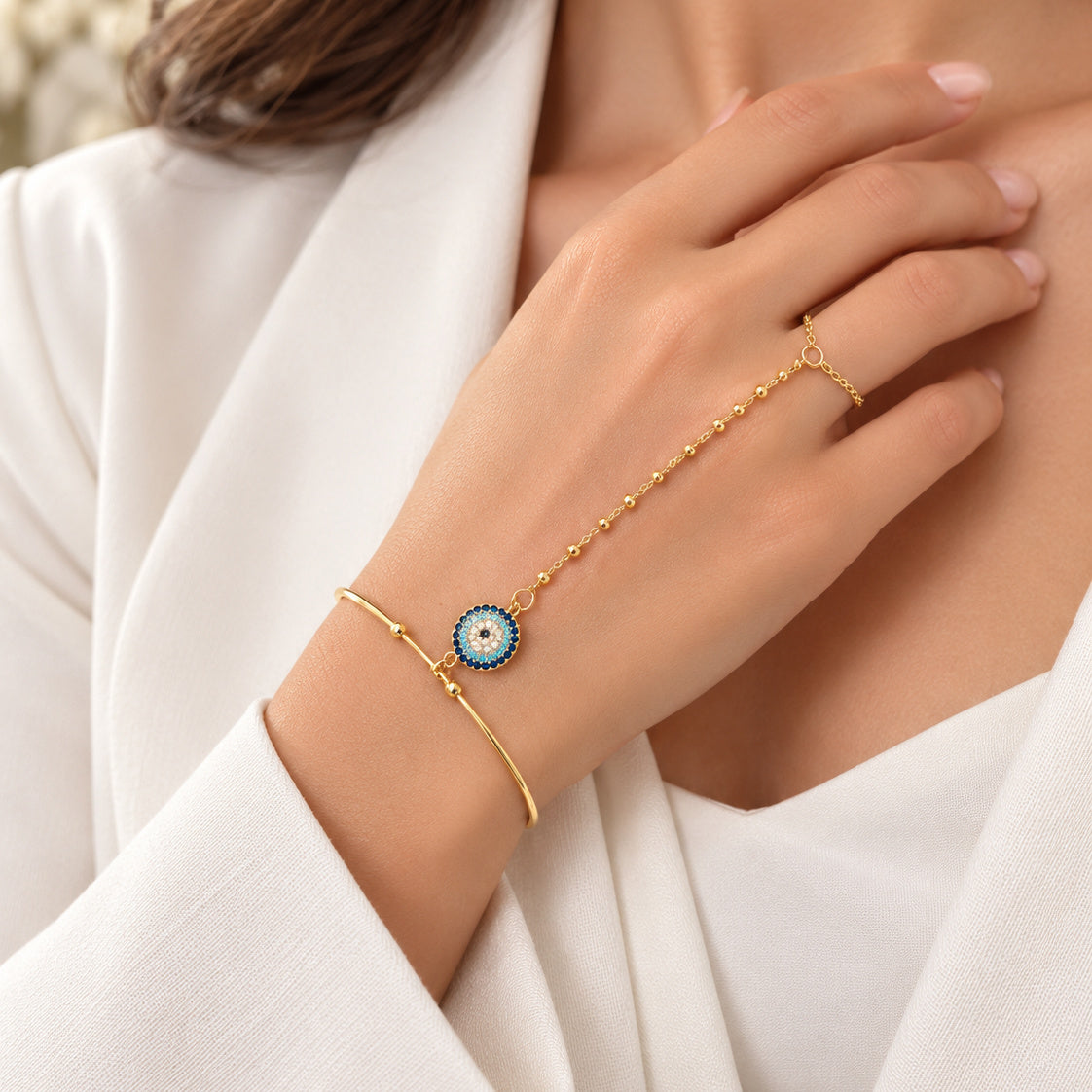 Nazar Aura Armreif-Handkette