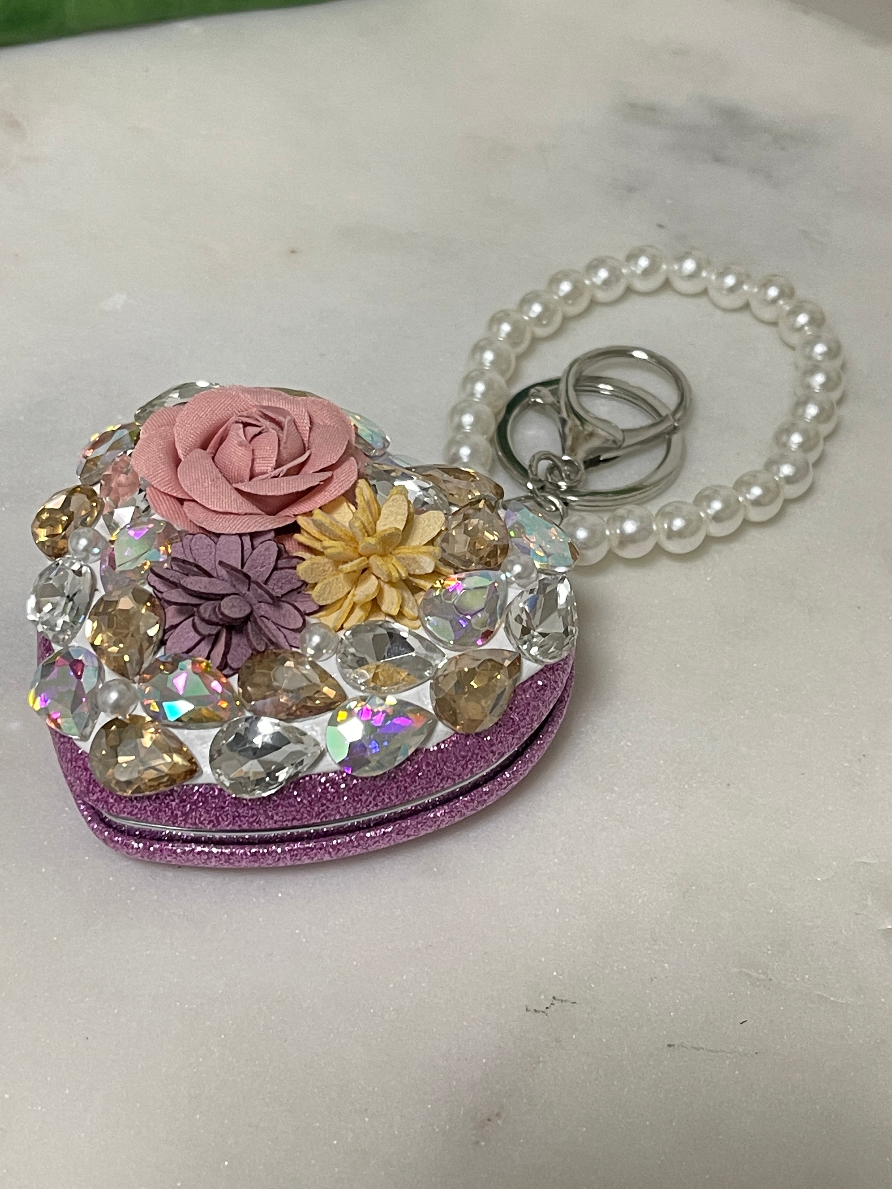 Porte-clés amour avec miroir