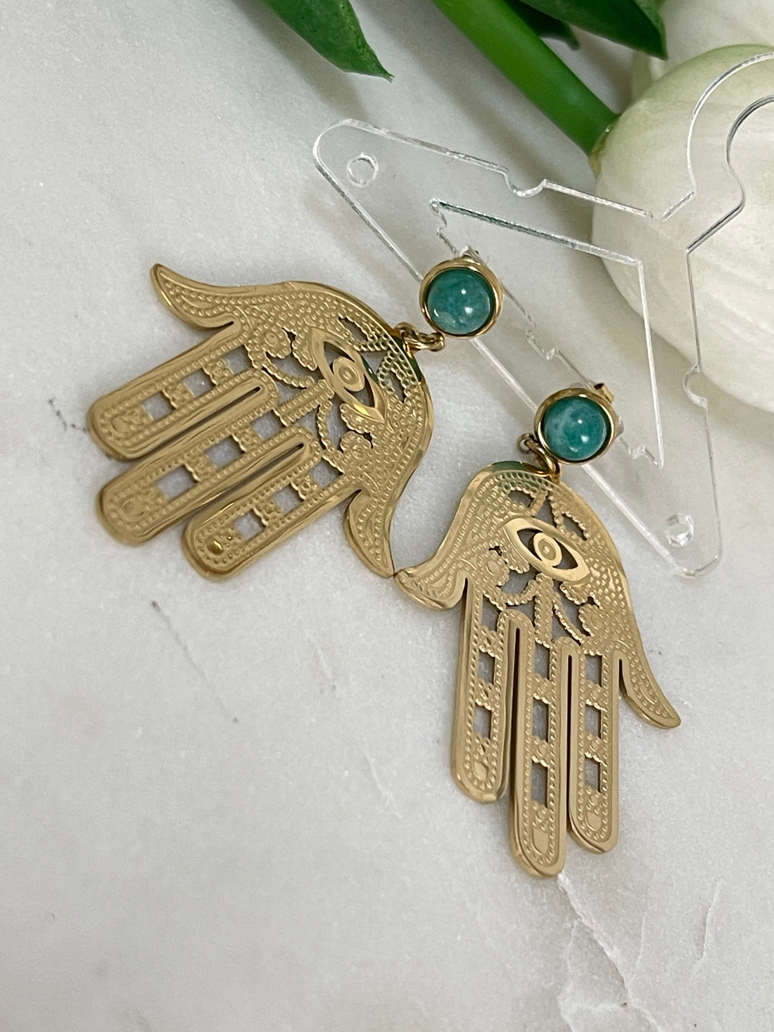 Boucles d'oreilles main de Fatima