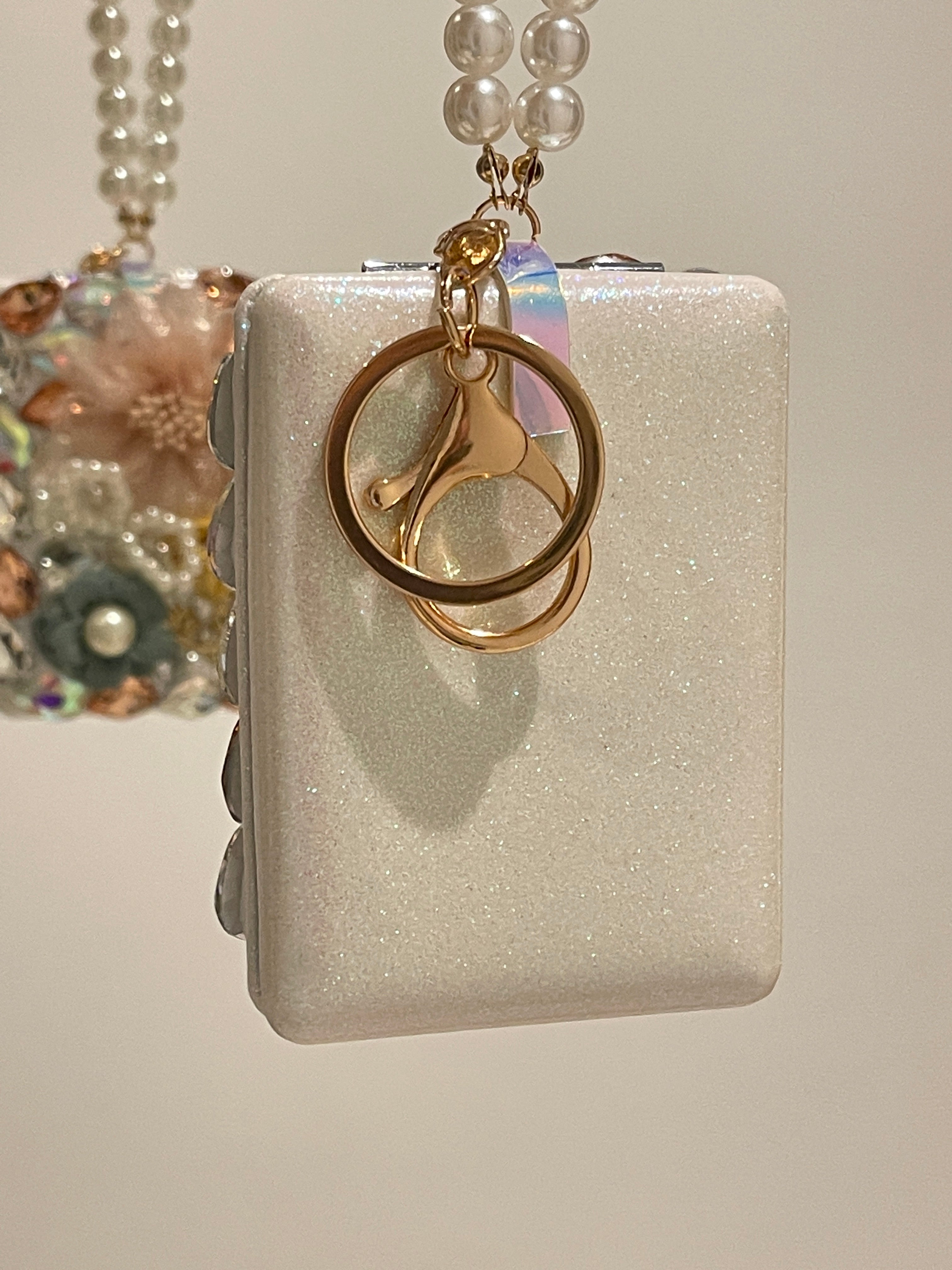 Porte-clés amour avec miroir