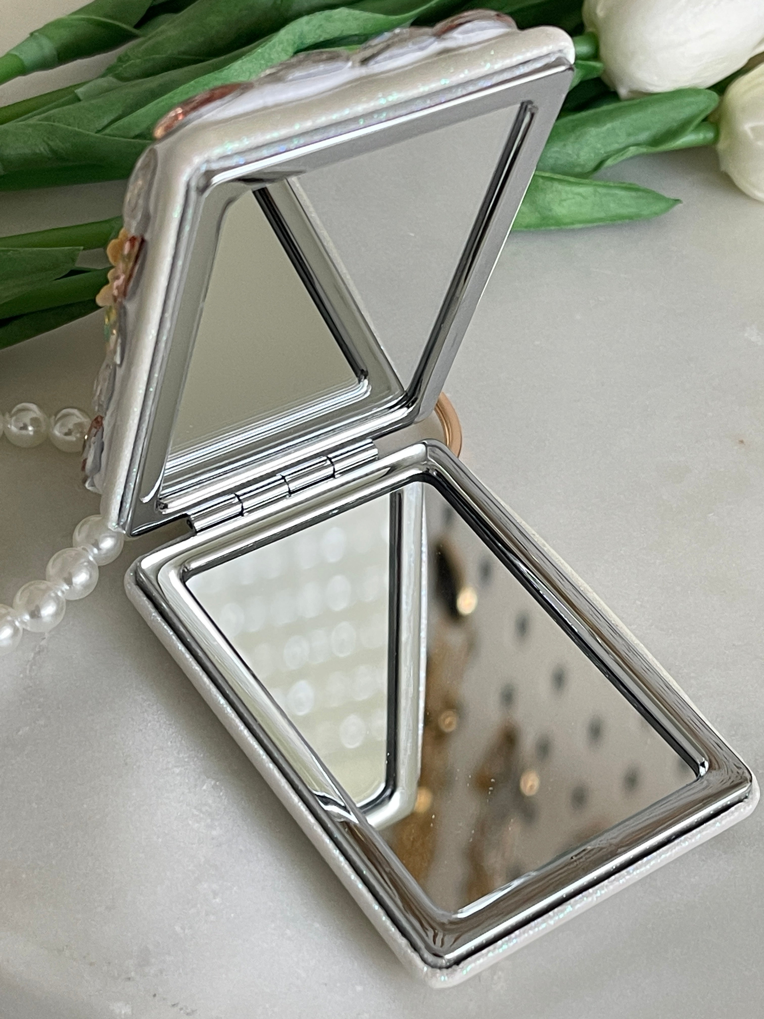 Porte-clés amour avec miroir